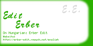 edit erber business card